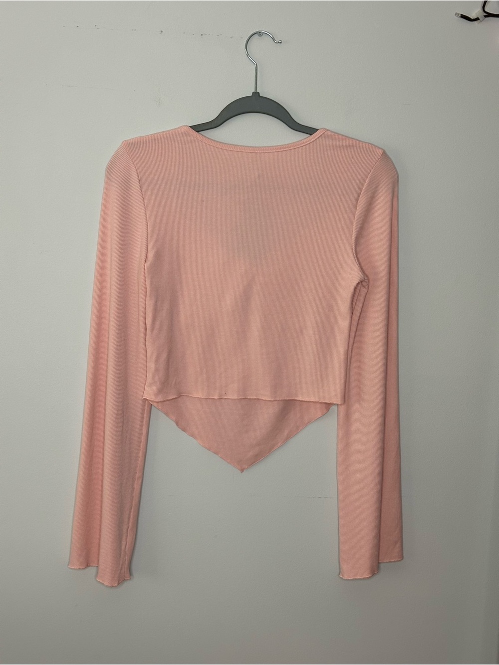 AVANOVA Twist-Front Long Sleeve Top in Blush Pink - Picture 2 of 5